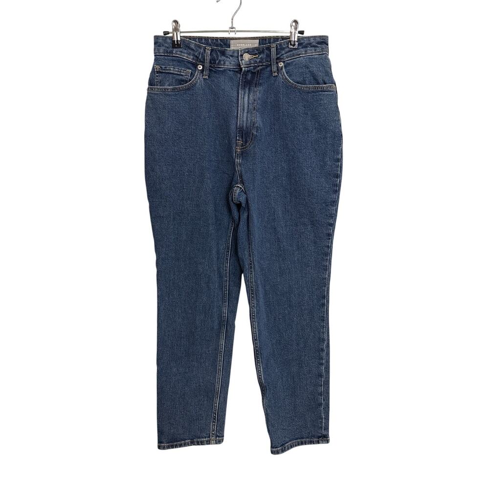 Everlane Curvy Cheeky Jean Womens 29 Crop Blue Organic Cotton High Rise